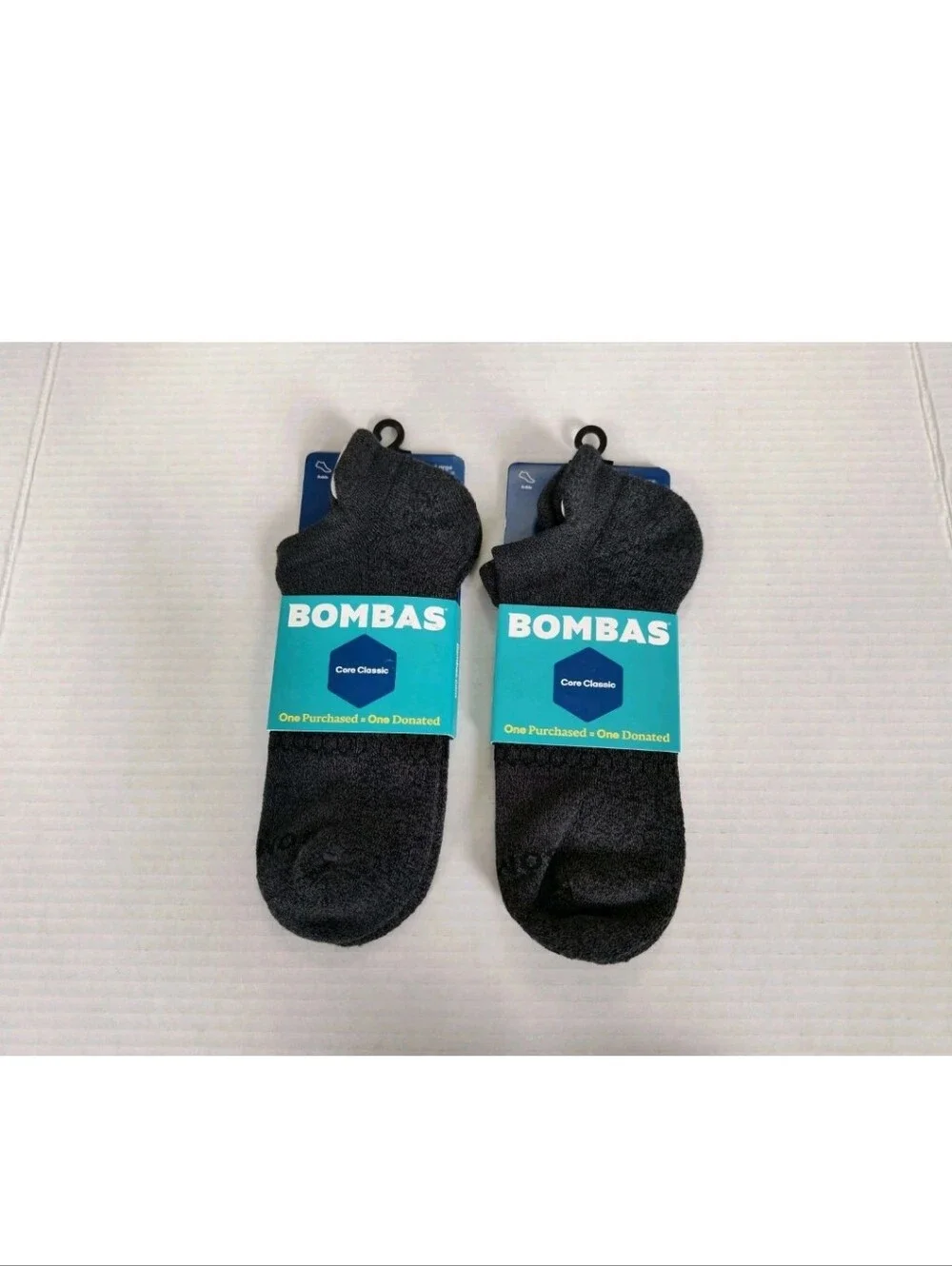 BOMBAS Core Classic Ankle Socks Men's size 9.5-12-13/Women's 11-13- (2 pair)